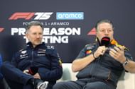 Christian Horner and Zak Brown during this year's pre-season testing at Bahrain (Getty Images)
